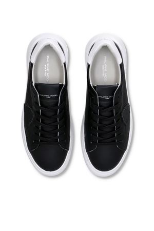 Temple Low-Top Sneakers Black and White PHILIPPE MODEL | BTLUV002.